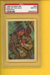 1956 ADVENTURE # 59 KING OF THE WILD FRONTIER PSA 9 MINT # 06492074 - Picture 1 of 2