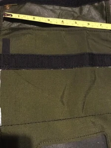 Army surplus , Bag, pouch, green 7 1/2 by 9 1/2 , with tab, hook and pile fasten - Picture 1 of 9