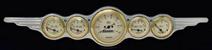 5 Gauge Dash Panel Hot Rod Street Rod Universal Insert PC - Bild 1 von 5
