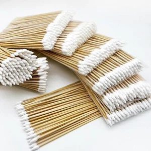 600 Pcs 6 Gun Cleaning Supplies, Lint-free Gun Cleaning Swabs, Long Cotton Swabs - Picture 1 of 6