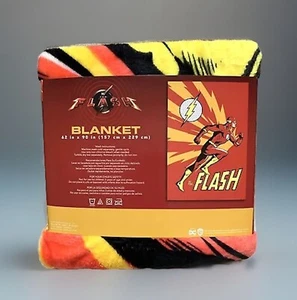 NEW DC Comics THE FLASH Kids' 62in x 90in Super Soft Twin/Full Size Blanket - Picture 1 of 9