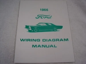 1966 FORD WIRING DIAGRAM MANUAL FREE SHIPPING - Picture 1 of 2