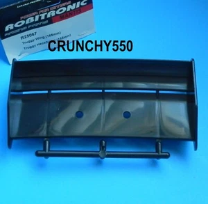 Robitronic Racing Parts Mantis Truggy Rear Wing 1/8 Scale Black #R25067 - Picture 1 of 1