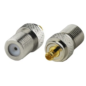 2-Pack F Type Female to MCX Male Connector Adapter - Picture 1 of 3