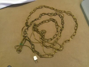 VINTAGE HANGING LIGHT CHAIN & CORD . - Picture 1 of 3