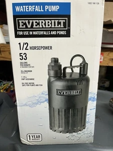 Everbilt 1002 166 126 Waterfall Pump Open Box And Tested - Picture 1 of 1