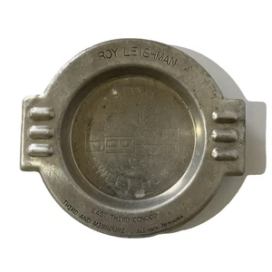 Vintage Ashtray Metal Home Sweet Home East 3rd Conoco Alliance Nebraska - Picture 1 of 7
