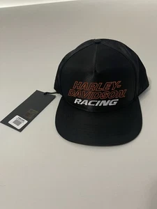 Neu mit Etikett Harley Davidson Racing Screaming Eagle gewebte schwarze Truckermütze für Herren Einheitsgröße - Bild 1 von 6