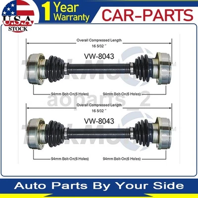 2 ejes traseros TrakMotive CV eje articulado para Volkswagen Fastback 1970 1969 Foto 1 de 2