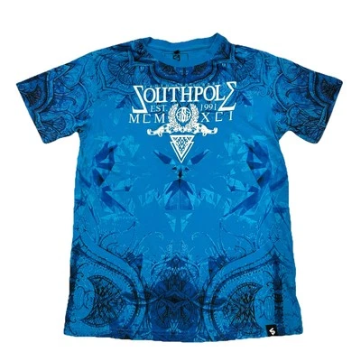 Camiseta Y2K Southpole Grunge Estilo Cyber Punk Logo Azul-Turquesa Juvenil XL 18/20 Foto 1 de 4
