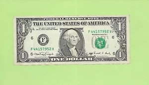 1988A $1 WEB FED PRESS F 4415 7952 V .... FRONT PLATE-4, BACK-8 RUN-7 - Picture 1 of 2