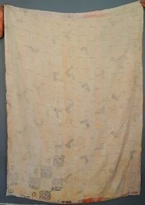 Lovely Vintage Indian Beautiful Traditional Handmade Kantha Quilts Made In India - Picture 1 of 3