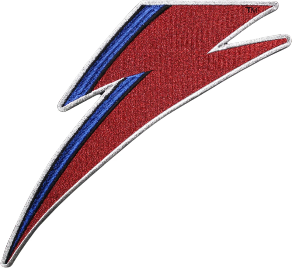 Back Patch - David Bowie Lightning Bolt Rock Pop Music 9.75" LARGE Iron On 57060 - Image 1 of 1