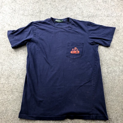 Vintage Polo Ralph Lauren Shirt Boys XL Blue Navy Pony Short Sleeve Pocket - Image 1 of 4