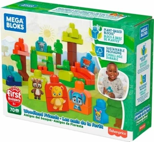 Mega Bloks Woodland Friends Preschool Building Set, Plant-Based Blocks, - Picture 1 of 4