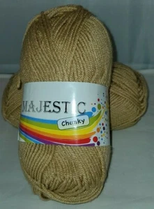 2 SKEINS/BOLAS DE MAJESTUOSO HILO GRUESO - BEIGE - Imagen 1 de 4