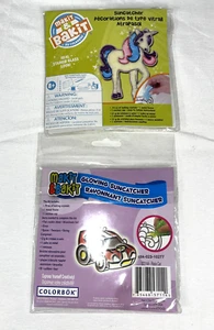 DIY Makit & Bakit Einhorn & Rennwagen Buntglas Sonnenfänger Kit Kinder Handwerk - Bild 1 von 4