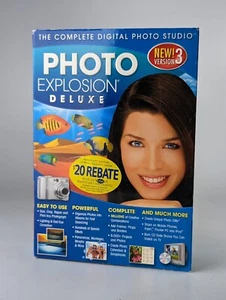 Photo Explosion Deluxe Version 3 CDs & Booklet For Windows 2000 XP Vista - Photo 1/5