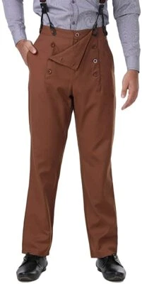 Pantalones Steampunk Gótico Victoriano Disfraz Disfraz Arquitecto Hombre Pantalones Foto 1 de 4