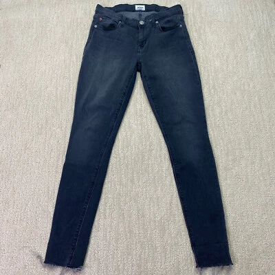 Hudson Krista Super Skinny Jeans Black Charcoal Gray Size 28 Foto 1 de 4