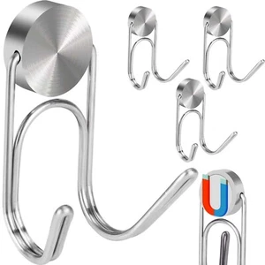 Magnetic Hooks Heavy Duty 304 Stainless Steel Hooks,Magnets Hanging Hooks for... - Picture 1 of 6