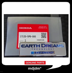 HONDA Genuine Emblem 17125-5P6-000 Earth Dreams Technology HYBRID JDM Japan - Picture 1 of 3