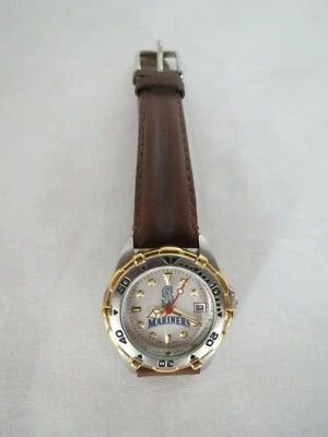 Seattle Mariners Womens Leather Band Watch - Image 1 of 4