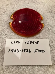 One Glass Tail Light Lens LLCO #1539-5 1933-1936 Ford - Picture 1 of 1
