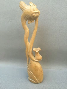 Ancienne statuette en bois art populaire déco art moderne french antique - Picture 1 of 3