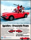 Triumph Spitfire, originale Werbung aus 1977....laminiert