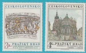 Tschechoslowakei 1981 ** postfrisch MiNr. 2639-2640 Prager Burg - Picture 1 of 1
