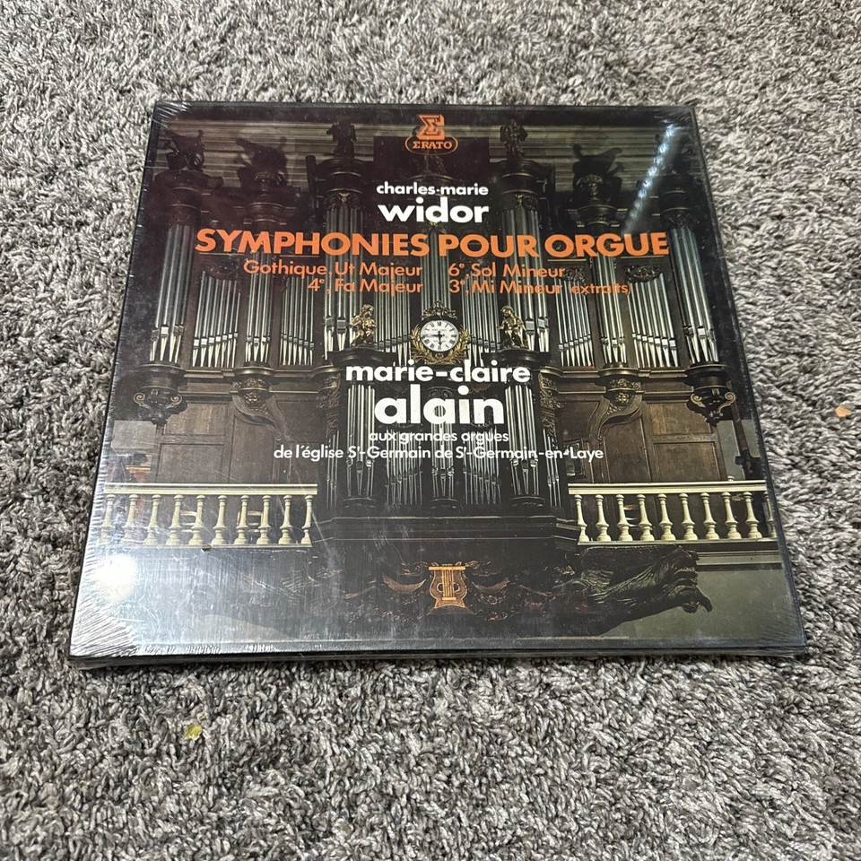 Charles-Marie Widor, Marie-Claire Alain Symphonies Pour Orgue 2 LP Sealed - Image 1 of 3