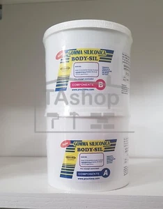 Body-Sil Caucho de Silicona Aplicable A Cepillo Tóxica a + B De 1 KG - Bild 1 von 1