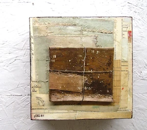 Kathryn Frund Contemporary Mixed Media Abstract "Sacred Imperfect" Listed Artist - Picture 1 of 4