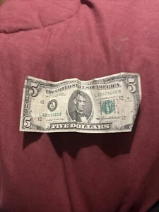 1985 5 Dollar Bill - Picture 1 of 2