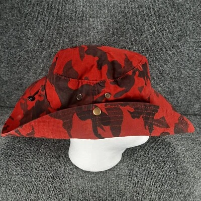 Sombrero Outfly Snap Up Jungle Boonie Rojo Camuflaje L Outback Correa para la barbilla australiana Foto 1 de 4