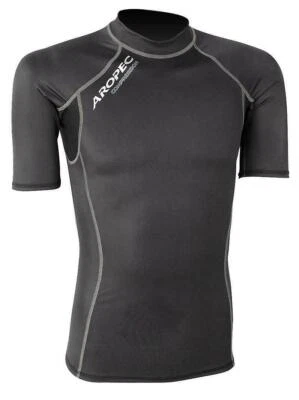 Aropec Mens Compression Short / Long Sleeve Top - Triathlon/Running, Brand New - Image 1 of 3