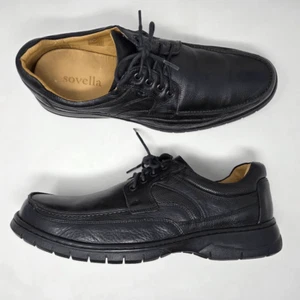 SOVELLA LUCKY FEET COMFORT ORTESI NERE OXFORD SNEAKERS DA PASSEGGIO UOMO 47 US 13 - Foto 1 di 9