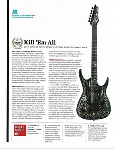 Rusty Cooley Signature Dean H.R. Guitarra Giger Xenocide 6 cuerdas artículo de revisión - Imagen 1 de 3