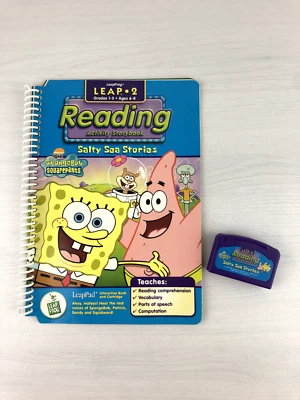 LeapFrog Leap 2 Grades 1-3 Reading - SpongeBob SquarePants Salty Sea Stories - Image 1 of 2