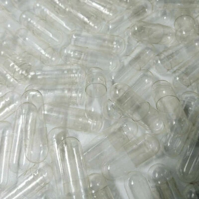 10k Size 0 00 1 2 3 Clear Empty Gelatin Capsules Pure Halal Kosher Separated - Image 1 of 4