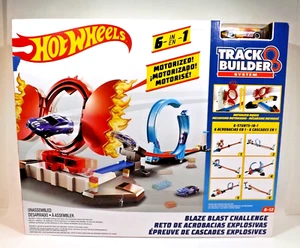 Hot Wheels Track Builder Blaze Blast Challenge Motorizado Mover 6 Acrobacias en 1 Nuevo - Imagen 1 de 7