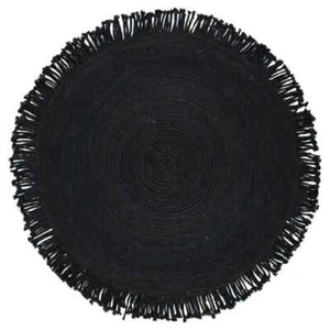 Round Rug Natural Jute & Cotton Braided Living area Carpet Indoor & Outdoor Rugs - Picture 1 of 6