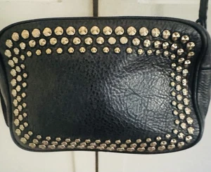 Alexander McQueen Small Black Studded Crossbody Handbag - Picture 1 of 9