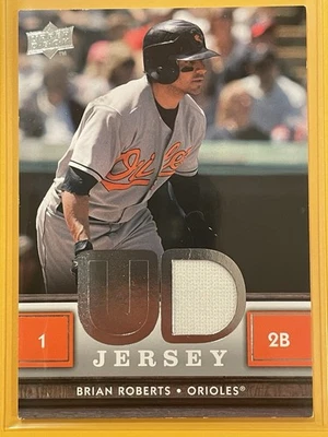 2008 Upper Deck Brian Roberts UD Game Jersey #UD-BR Baseball Baltimore Orioles - Image 1 of 2