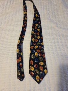 Sesame Street TIE, poliestere. Oscar Bert, Ernie, Cookie Monster - Foto 1 di 4