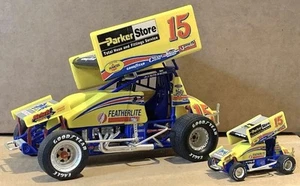 1:50 & 1:18 GMP 2002 DONNY SCHATZ/PARKERSTORE #15 DIECAST SPRINT CAR SET. - Picture 1 of 10