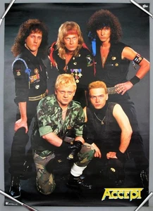 ACCEPT – rare original early 1980s Epic/Sony Inc. promo poster - Picture 1 of 3
