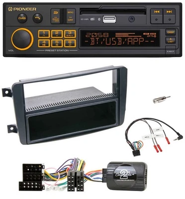 Pioneer DAB Lenkrad USB Bluetooth Autoradio für Mercedes C W203 2000-2004 Lenkra - Bild 1 von 4