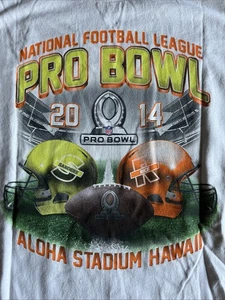 NFL Pro Bowl 2014 Roster HAWAII Men's 2XL White T-shirt Cotton NWT - Picture 1 of 5
